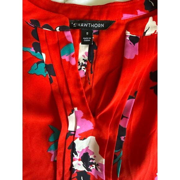 41 HAWTHORNE STITCH FIX floral blouse Medium M - Picture 3 of 6